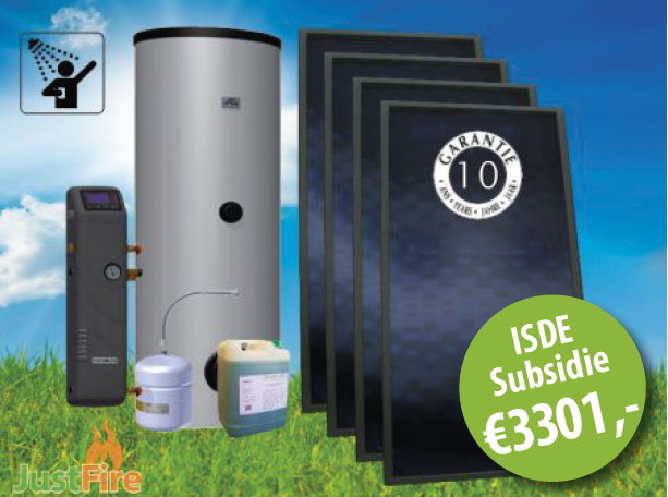 Zonneboiler 400 liter met 4 Solmax zonnecollectoren KA16811 400-4F SM