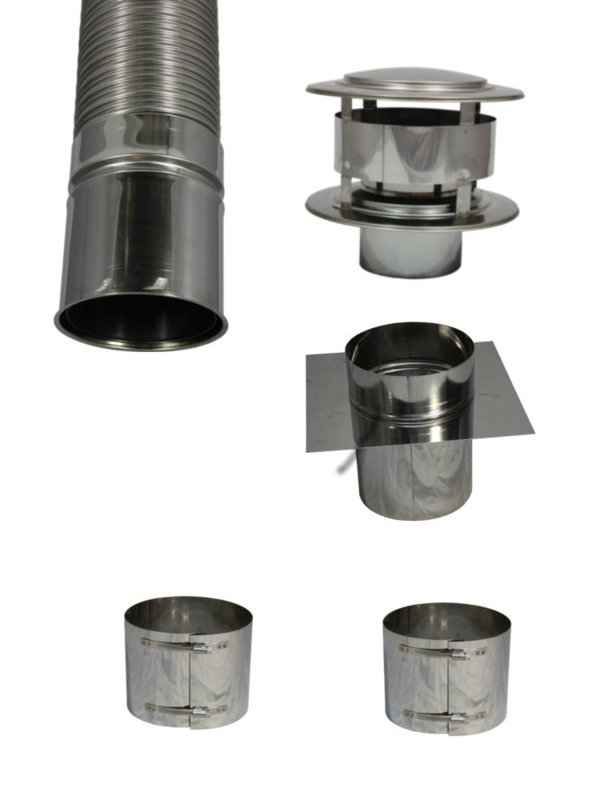 DUBBELWANDIGE 10M FLEXPIJP SET