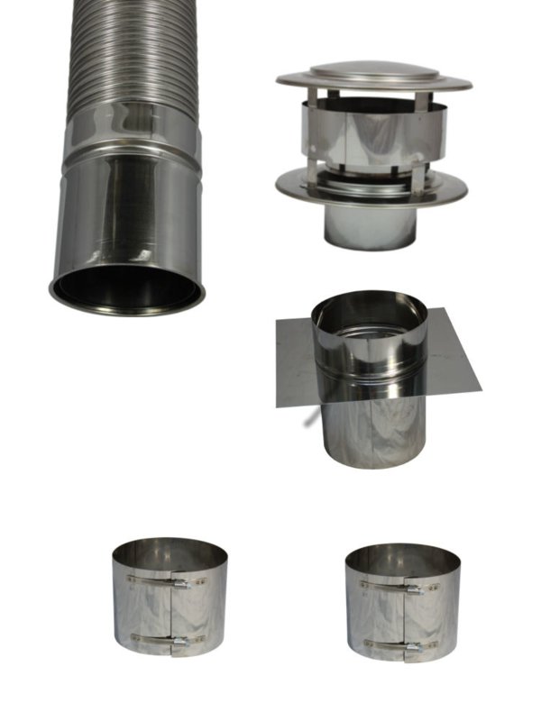 ENKELWANDIGE 10M FLEXPIJP SET 150mm