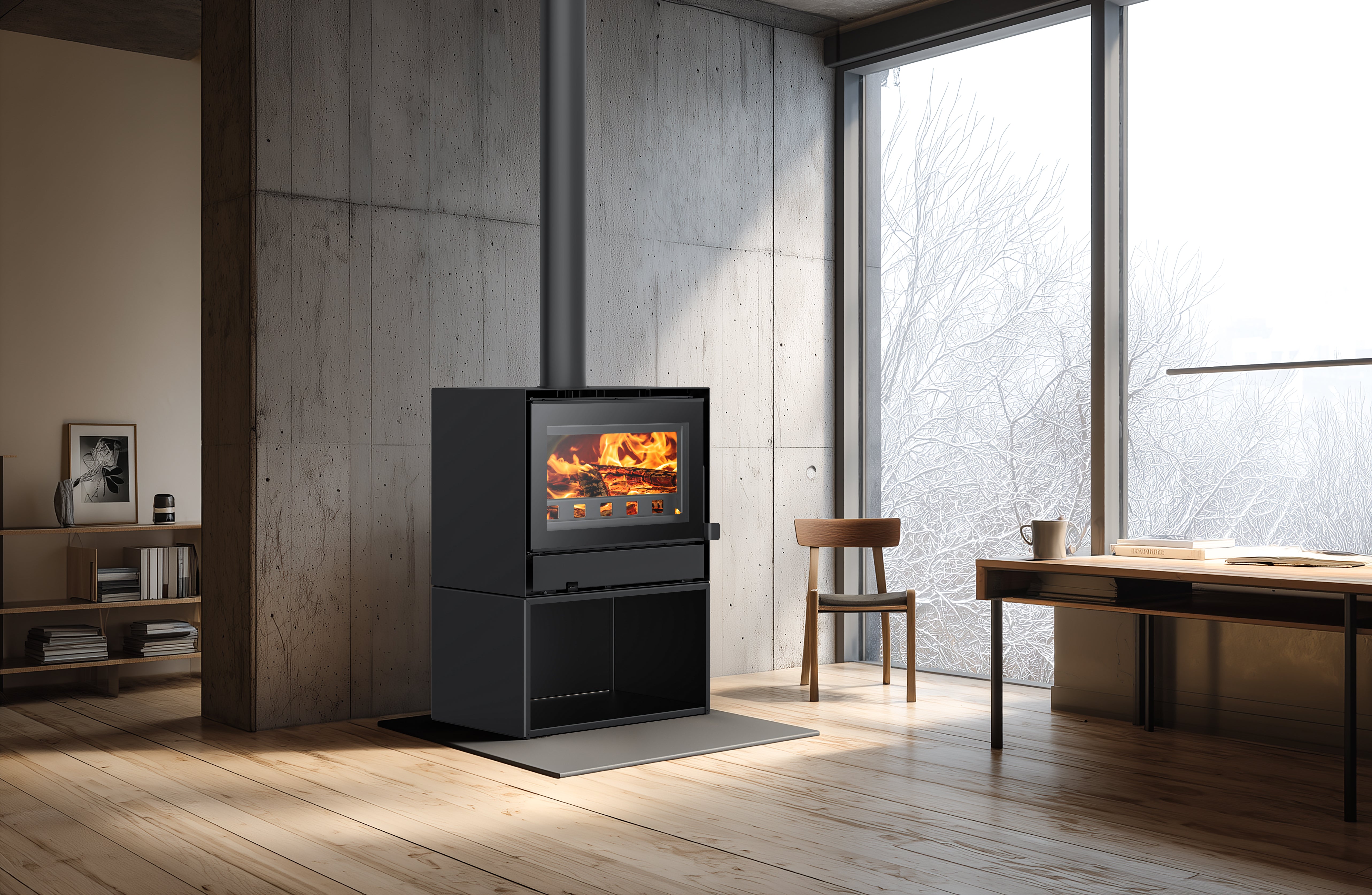 WOOD STOVE DB-90B 12KW
