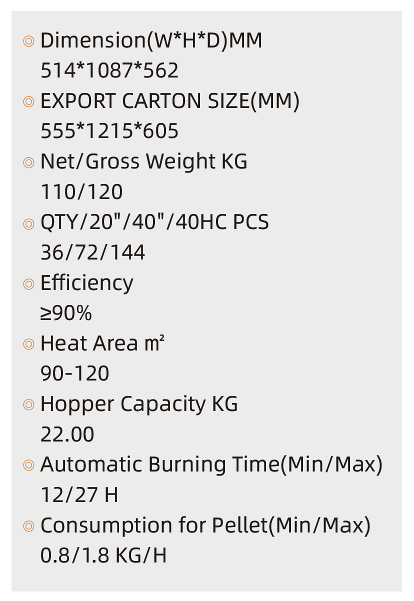 PELLET STOVE NB-PRC 13KW