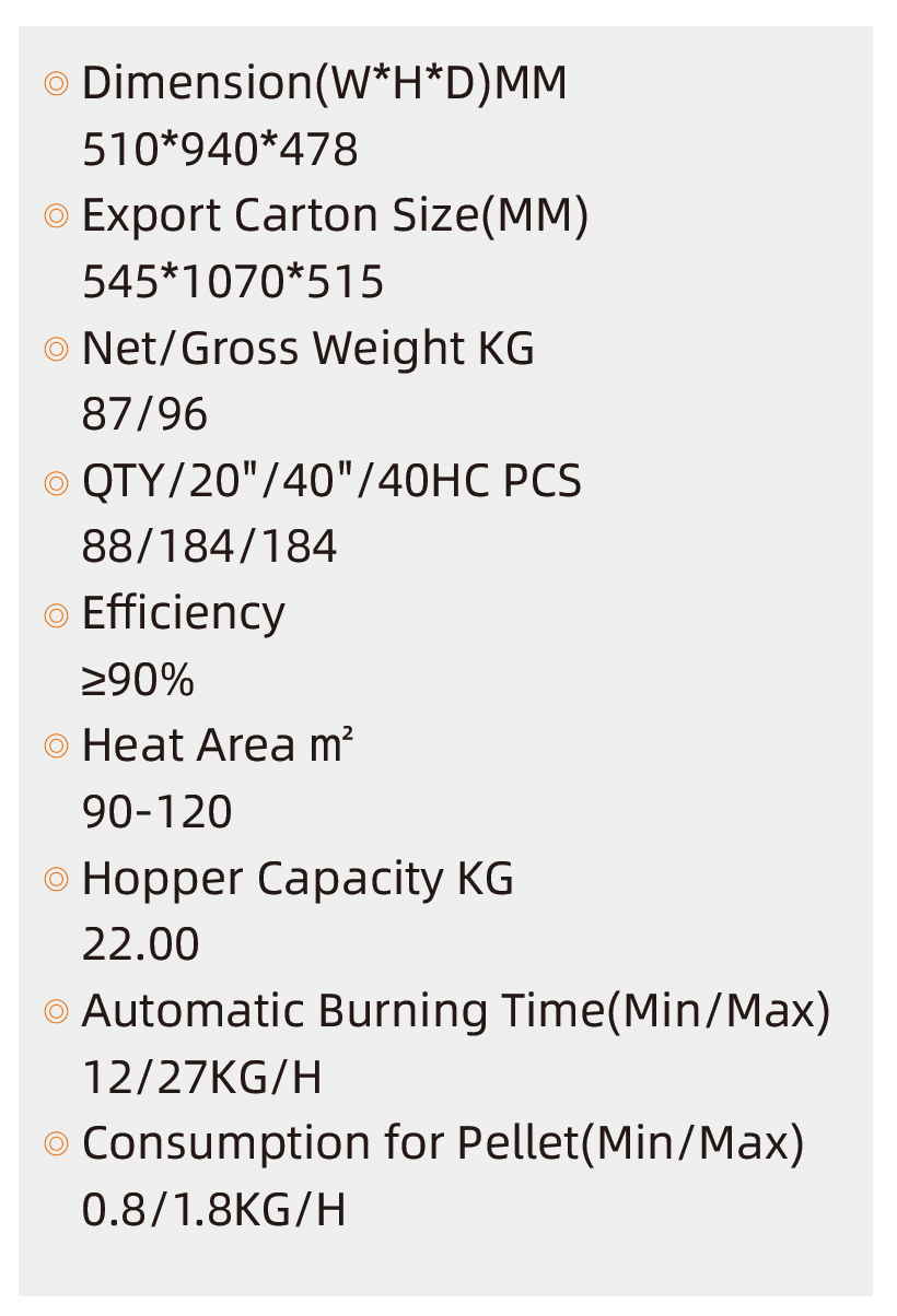 PELLET STOVE NB-PR 9KW