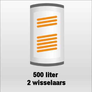 Zonneboiler 500 liter met 5 Solmax zonnecollectoren KA16812 500-5F SM