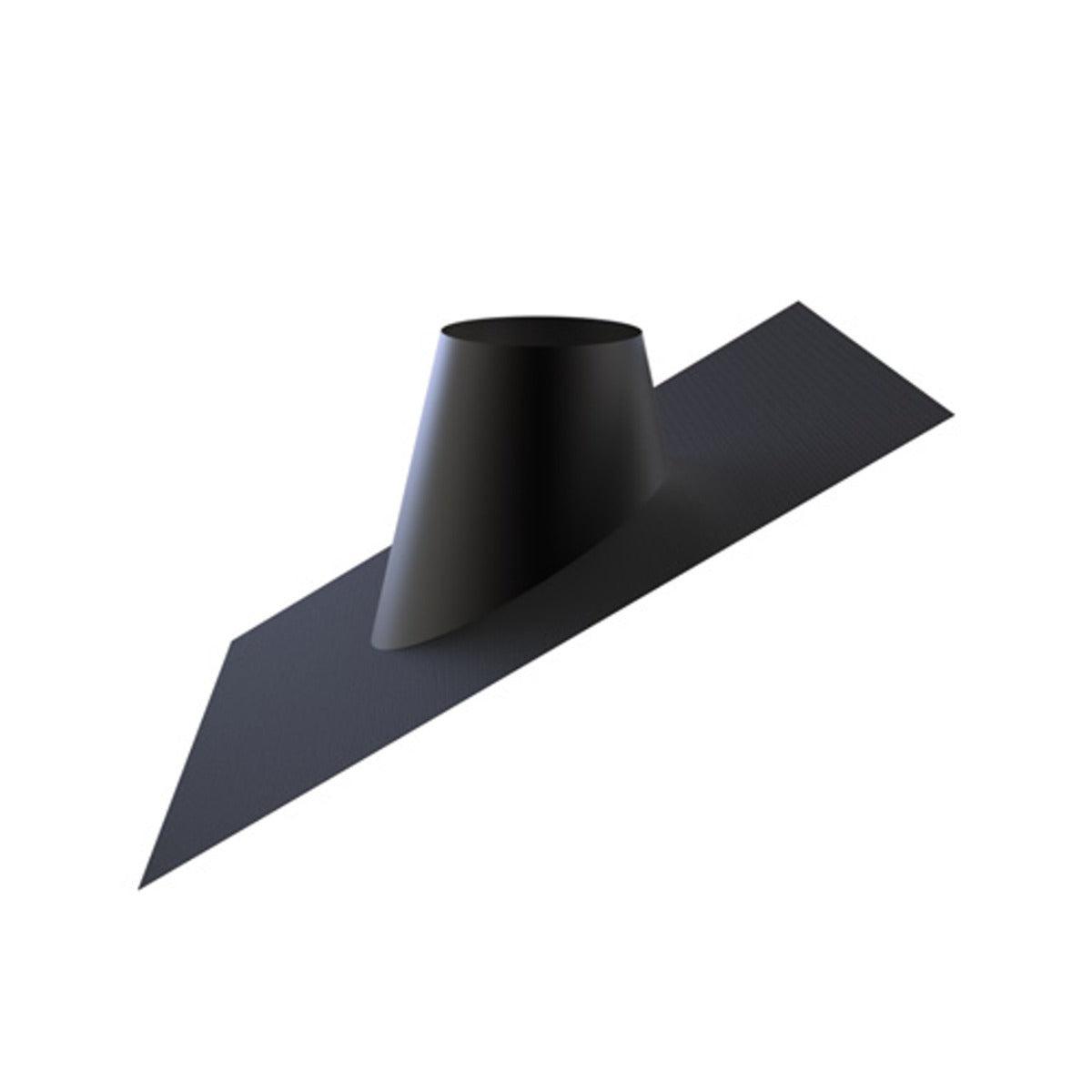 Dakplaat met loodvervanger 20-45° voor EW 200 mm en DW 150-200 mm RAL9004