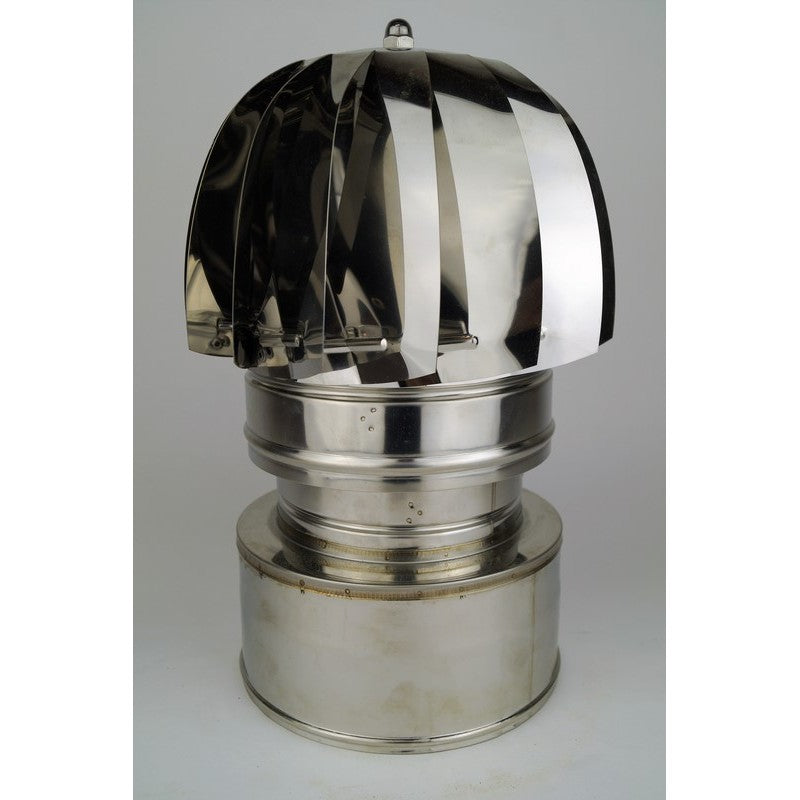 200mm Ø200-250RVS, ASPIROMATISCHE REGENKAP