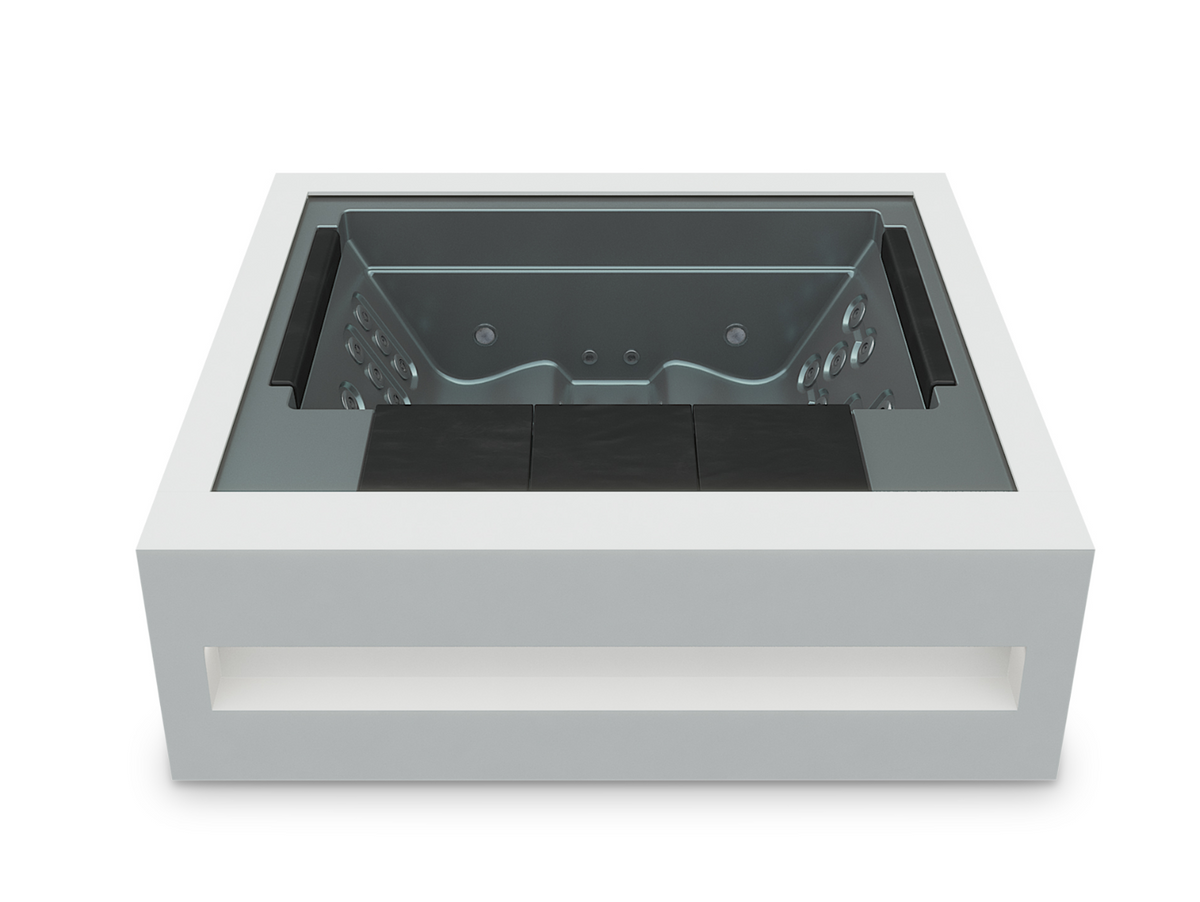 Home Spa-Silver-White Solid Surface