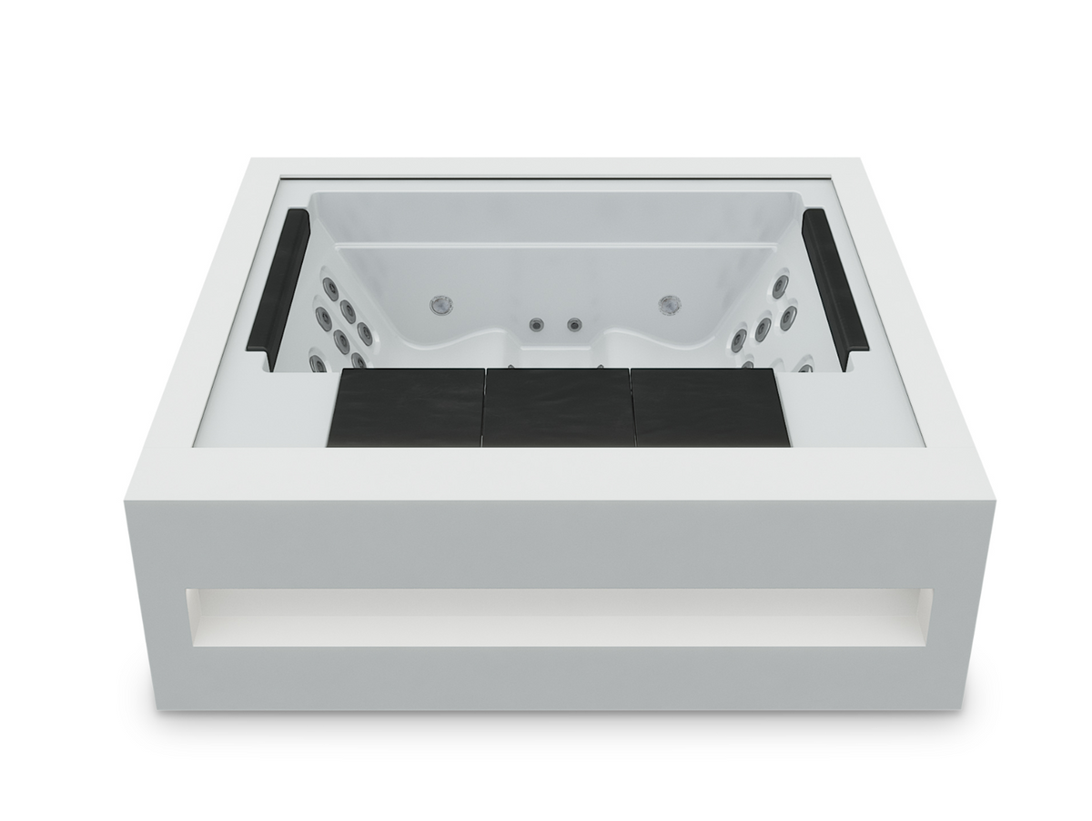 Home Spa-Pearl Shadow-White Solid Surface