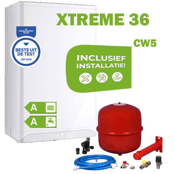 INTERGAS XTREME36 (CW5) volledig geinstalleerd