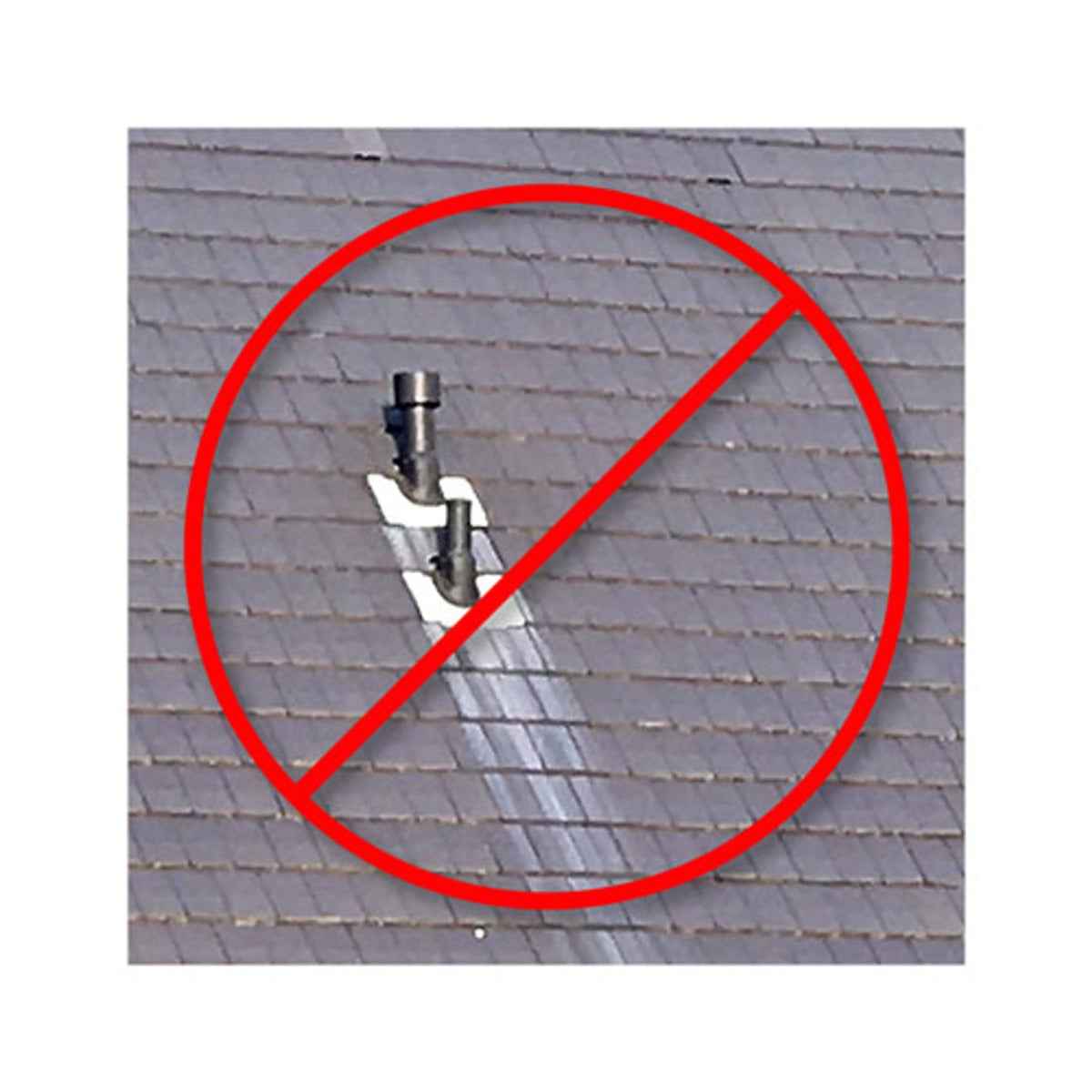 Dakplaat met loodvervanger 20-45° voor EW 200 mm en DW 150-200 mm RAL9004