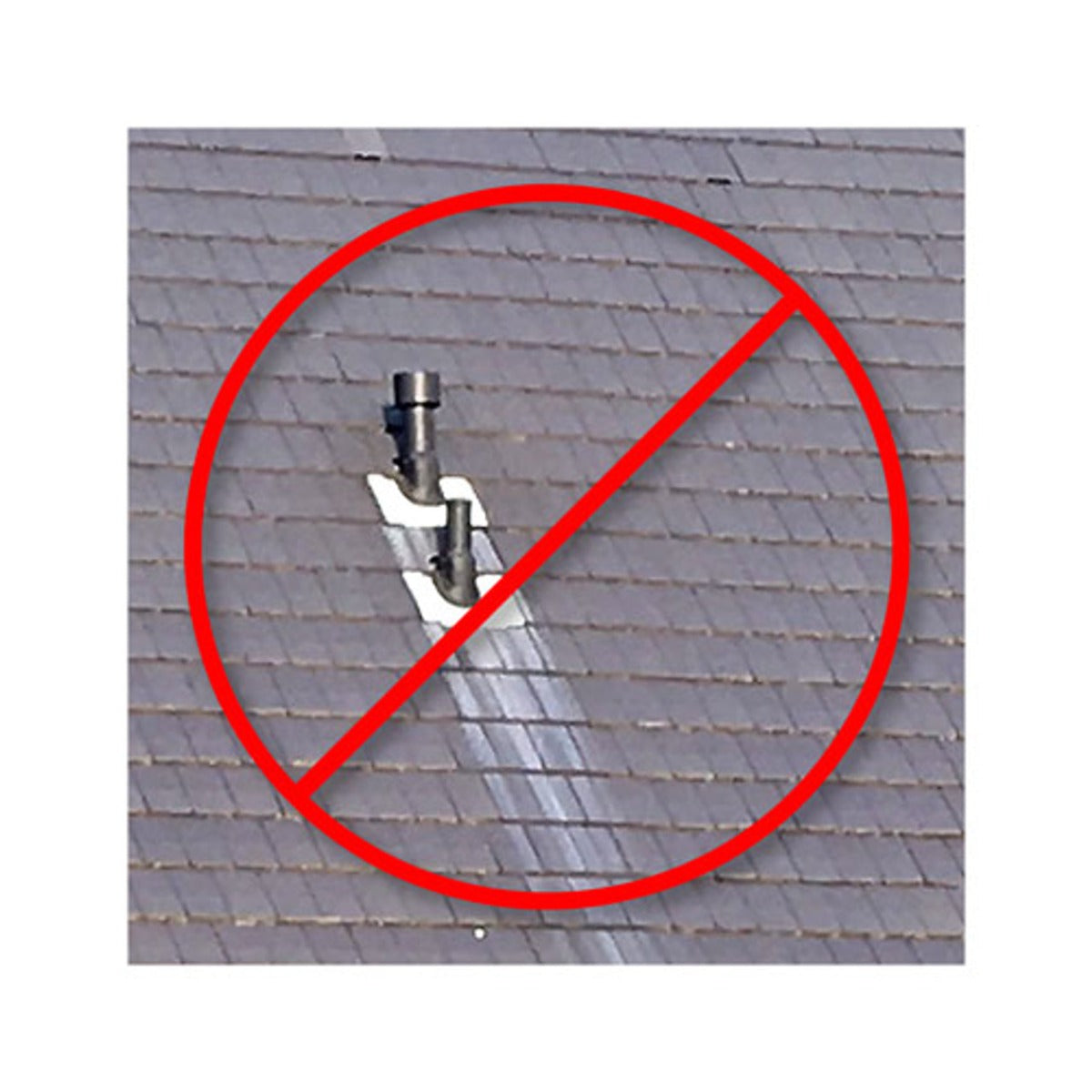 Dakplaat met loodvervanger 20-45° voor EW 200 mm en DW 150-200 mm RAL9004