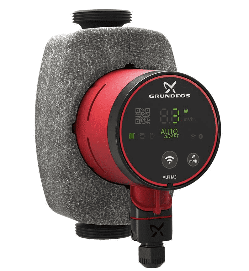 Hewalex GRUNDFOS ALPHA tbv Wisselaar