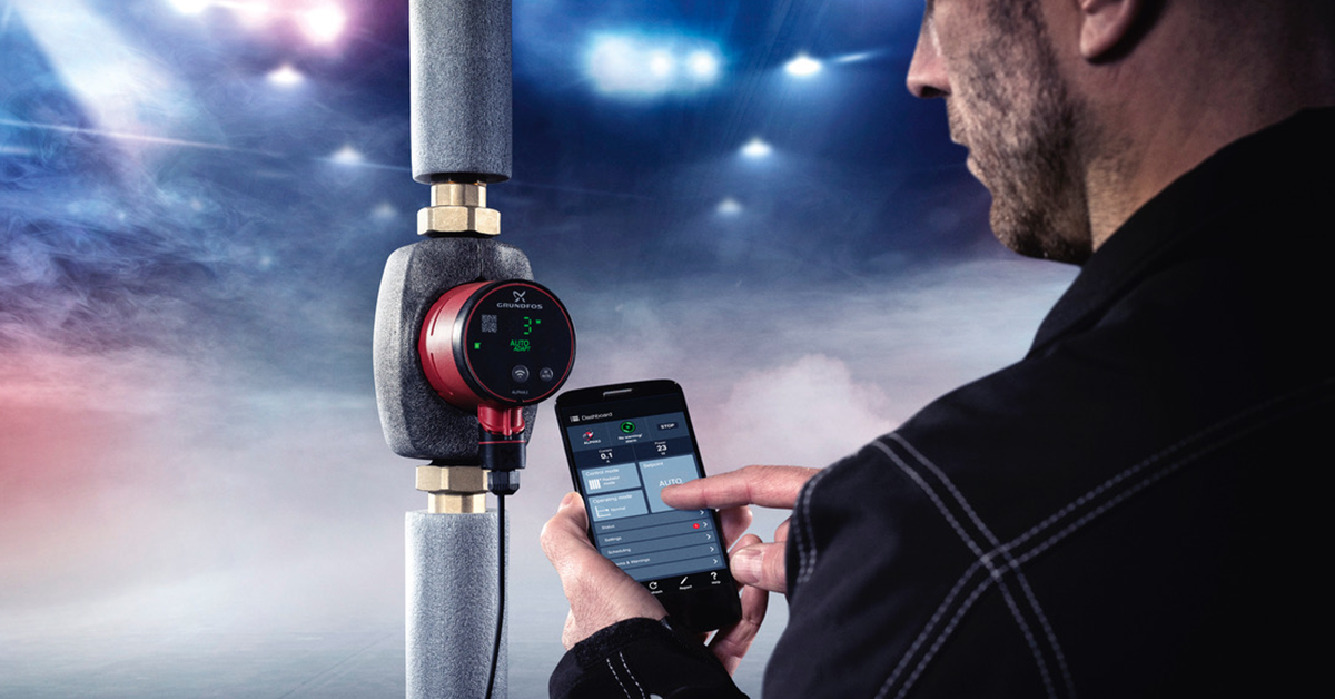 Hewalex GRUNDFOS ALPHA tbv Wisselaar