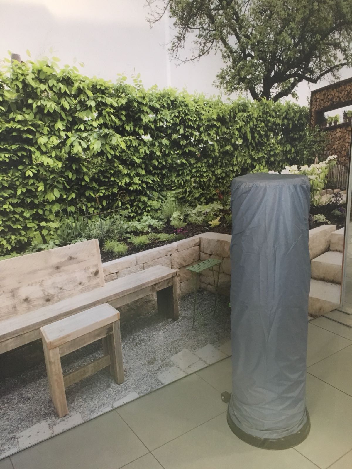 HOES / COVER LOUNGE HEATER 1.35m zwart