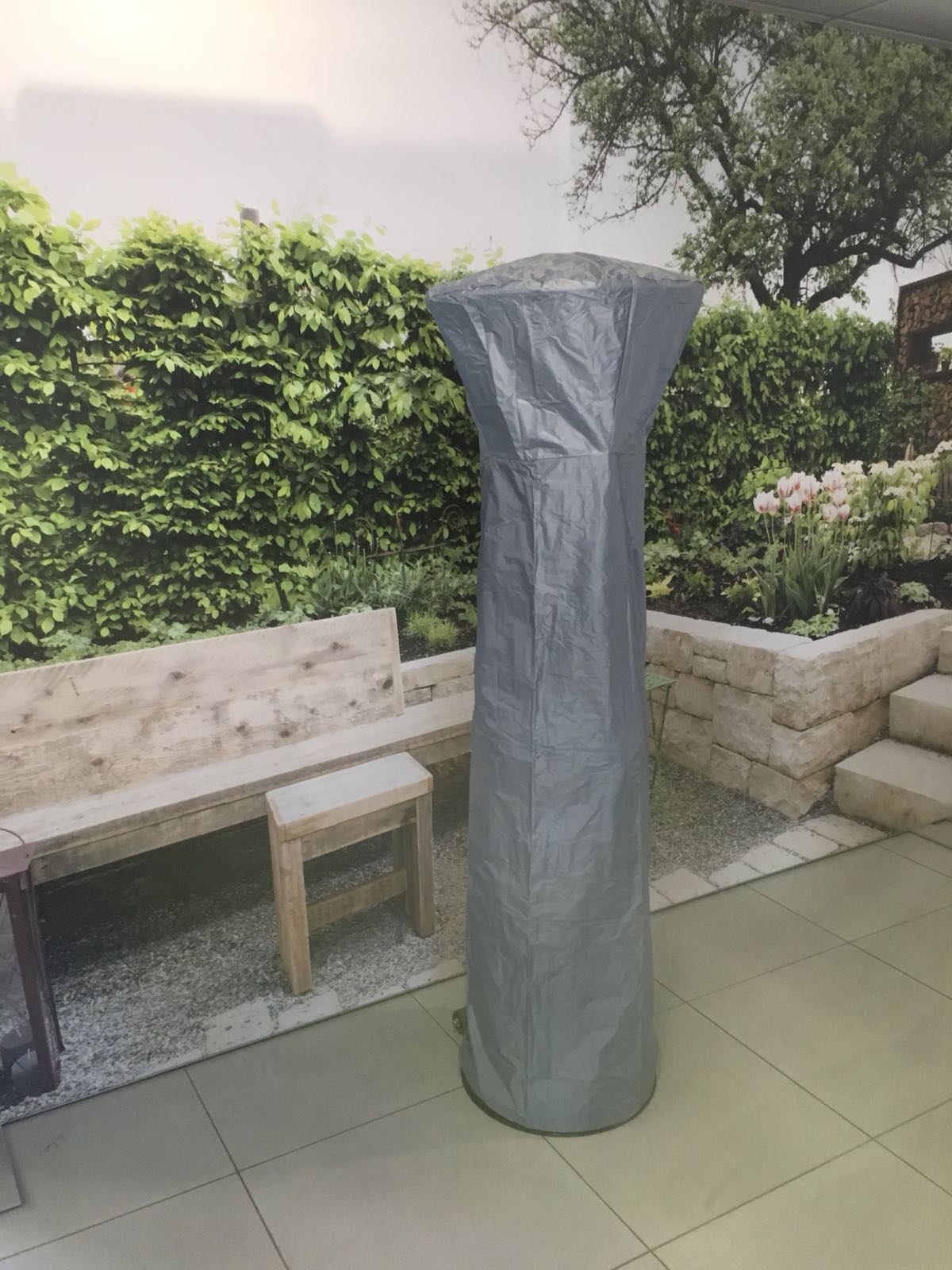 HOES / COVER LOUNGE HEATER 1.80m zwart