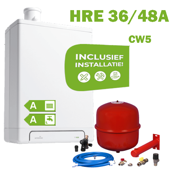 INTERGAS HRE38/48A (CW5) volledig geinstalleerd
