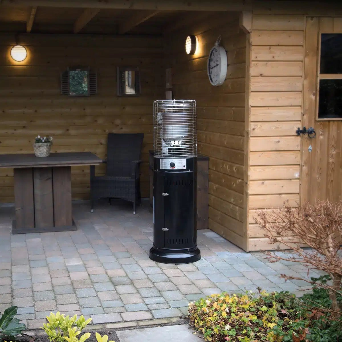 Terras Heater Lounge (Zwart 1.35m, 11Kw) Rond