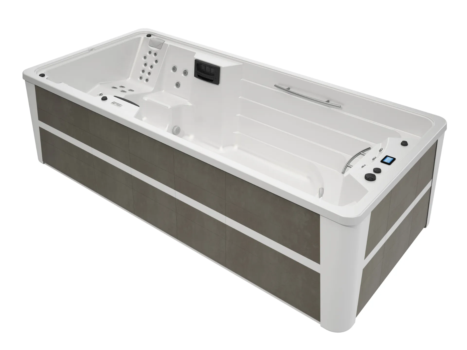 Zwemspa Amazon spa-White-Warm Grey