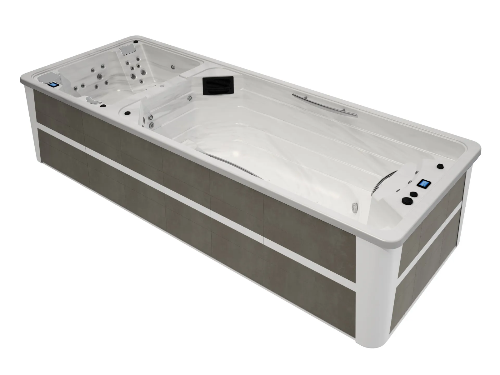 Zwemspa Duo spa-Sterling-Warm Grey
