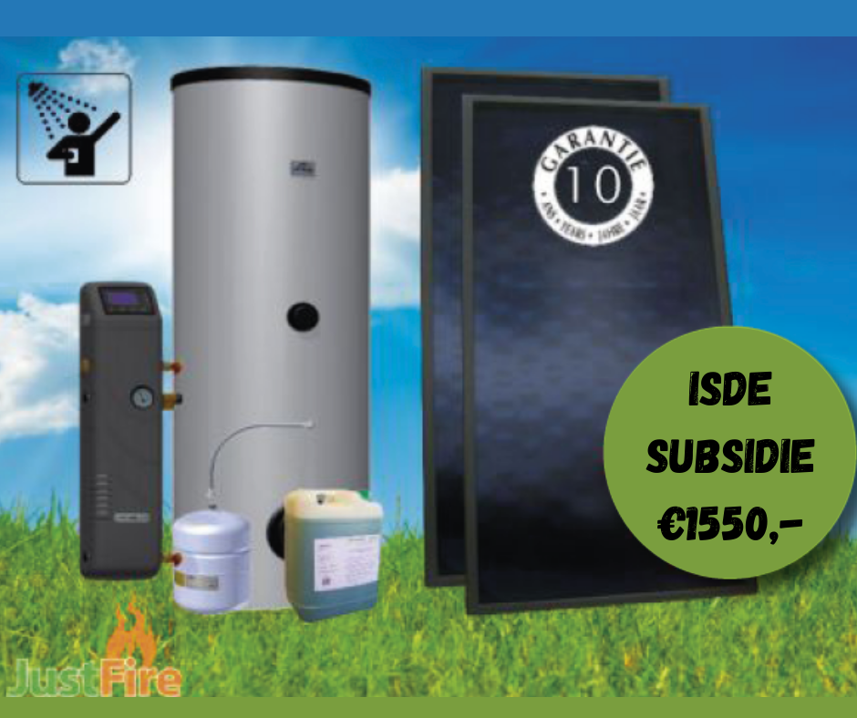 Zonneboiler 200 liter met 2 Solmax zonnecollectoren KA16809- 200-2F MS