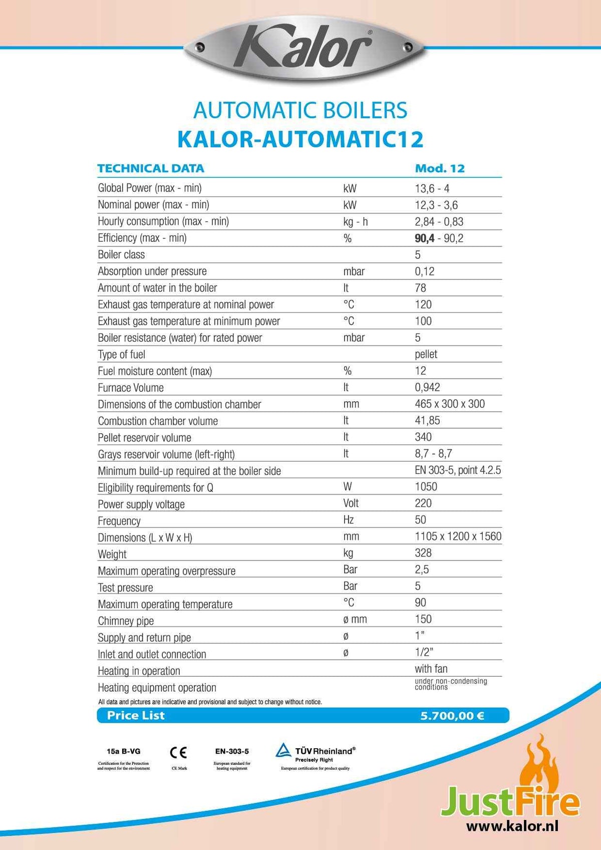 KALOR-AUTOMATIC12 (A+)