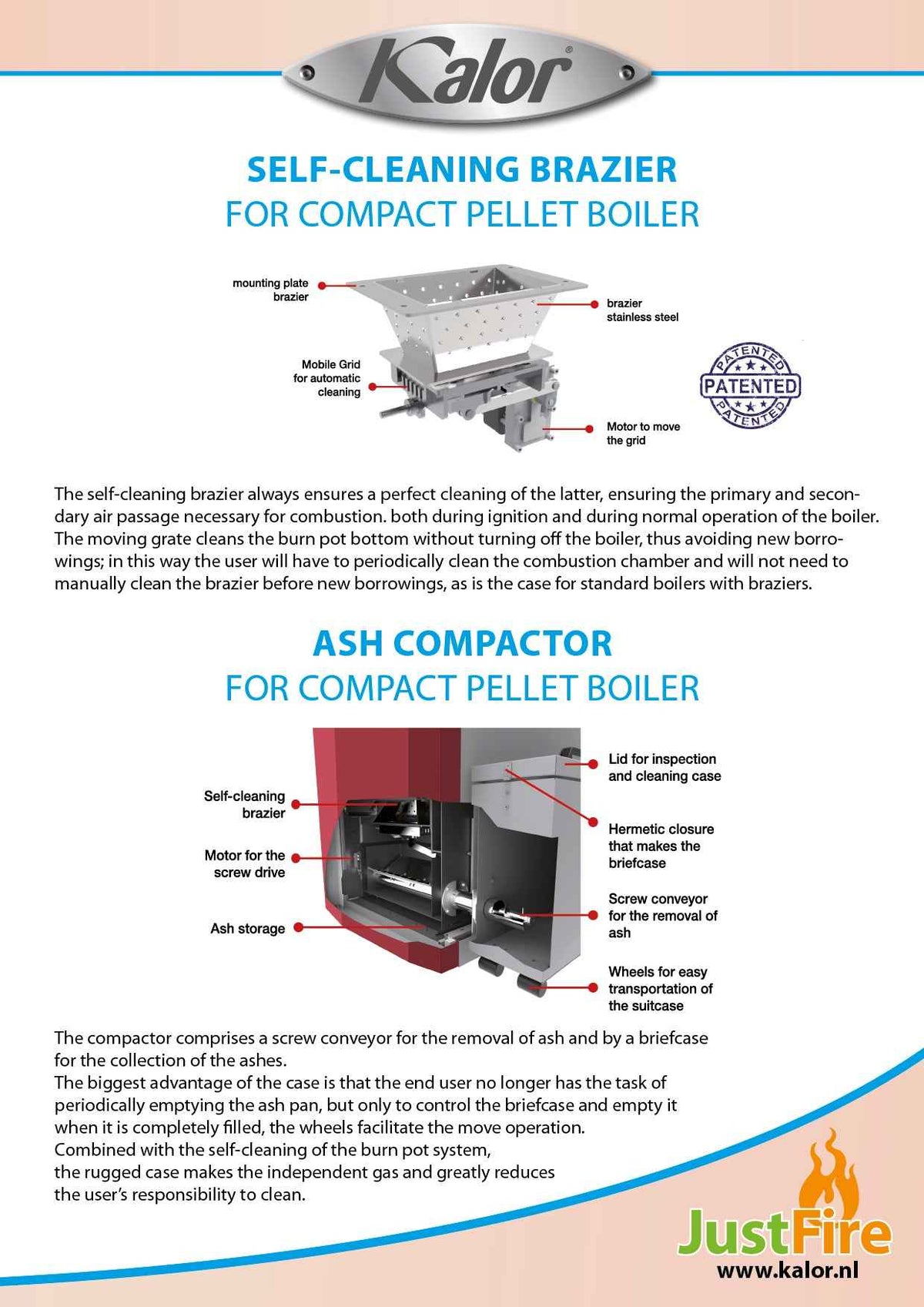KALOR-COMPACT20 SELF CLEAN+ASBAK (A+)