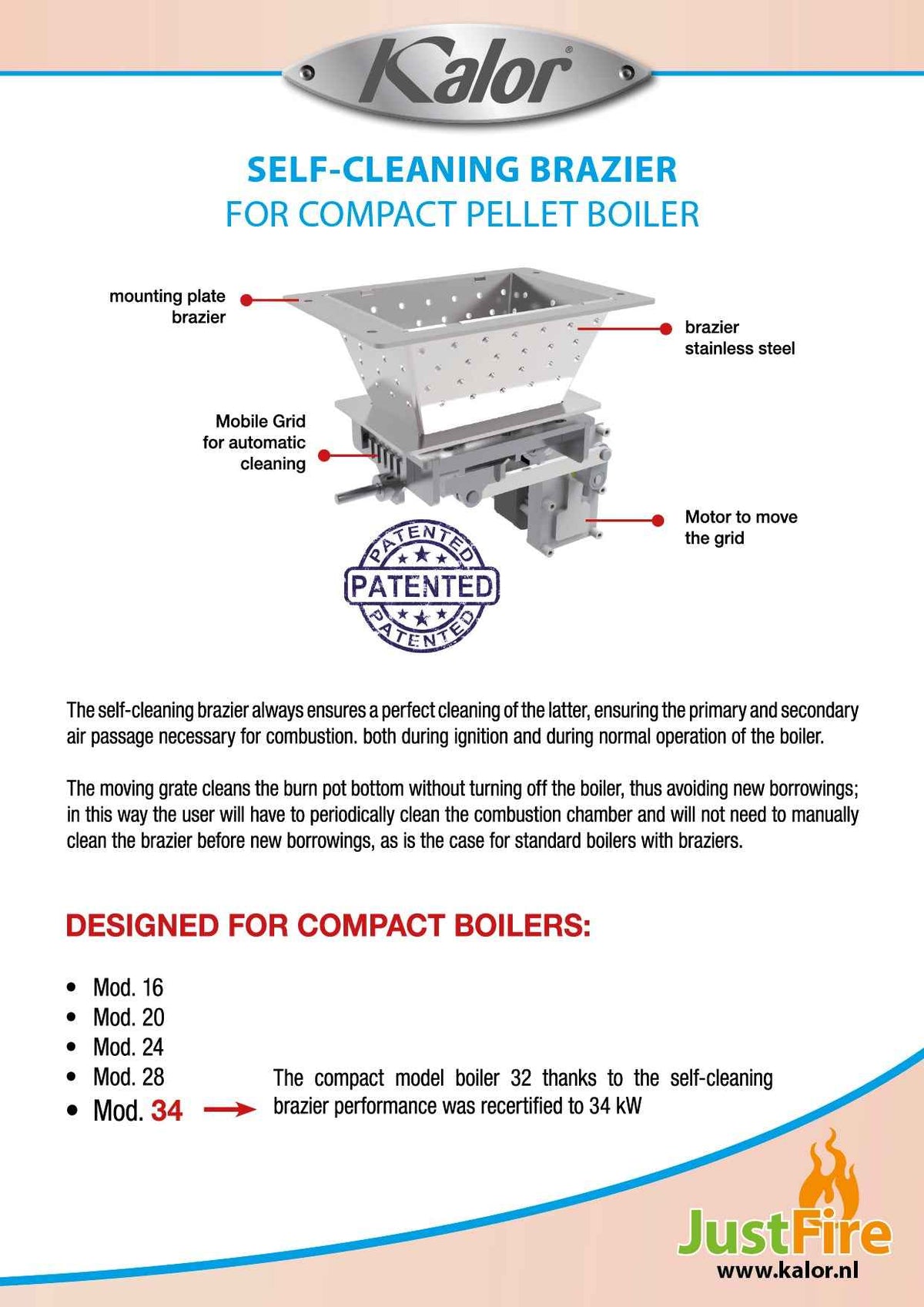 KALOR-COMPACT20 SELF CLEAN+ASBAK (A+)