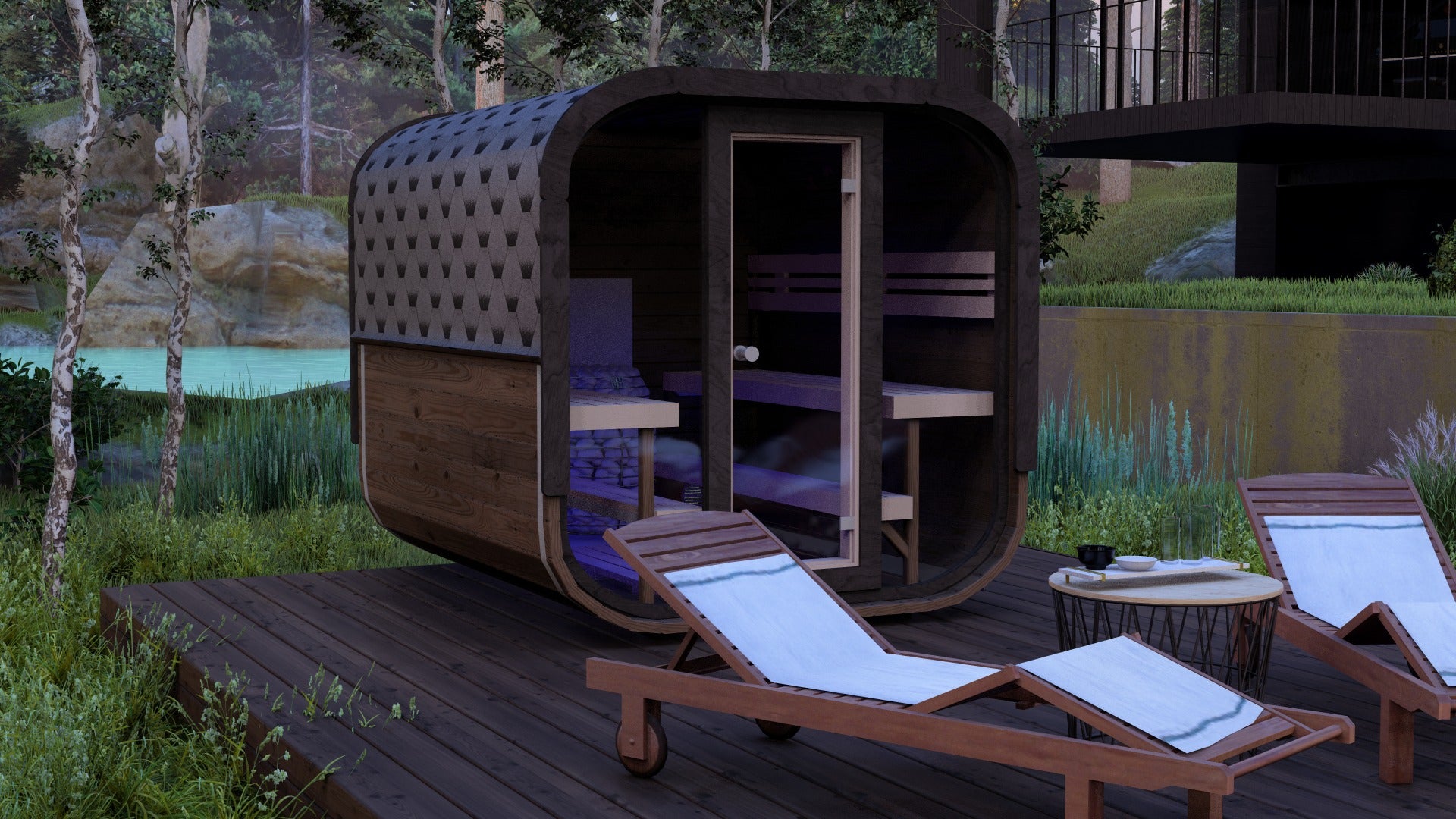 Lathi Buiten Sauna - 226CM