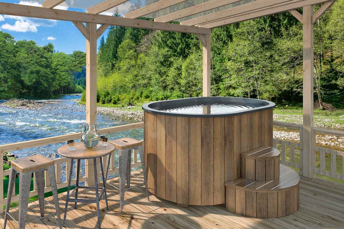 Bergen Wooden 2 Persoons Hot Tub-WT