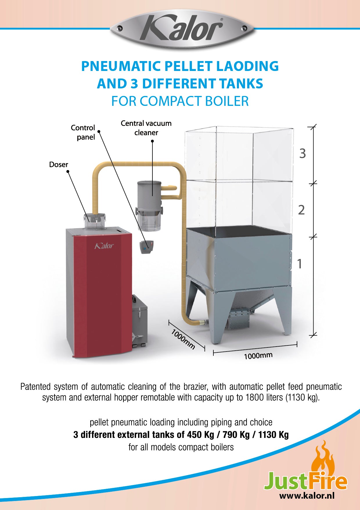 PELLET CONTAINER 1130KG (mod.16(20/24/28/34)