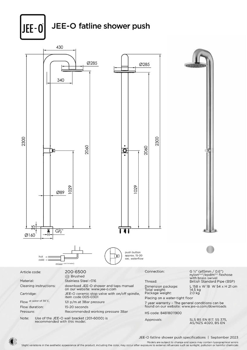 JEE-O fatline douche PUSH