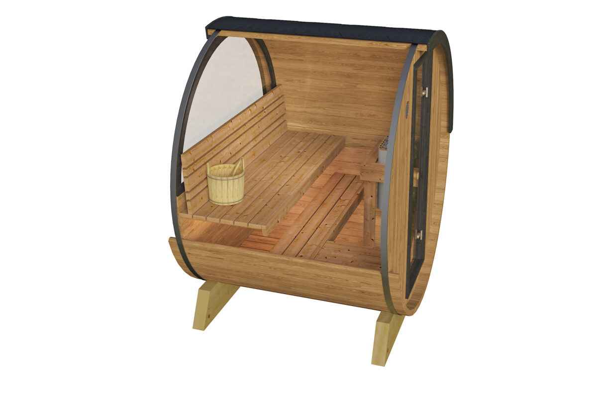 Malmö Barrel Sauna 2 Personen - 200cm-BR