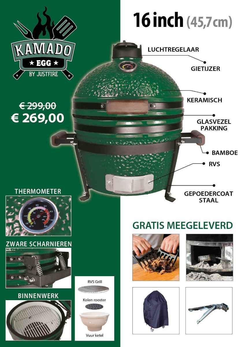 KAMADO 16inch (40.5cm) SET