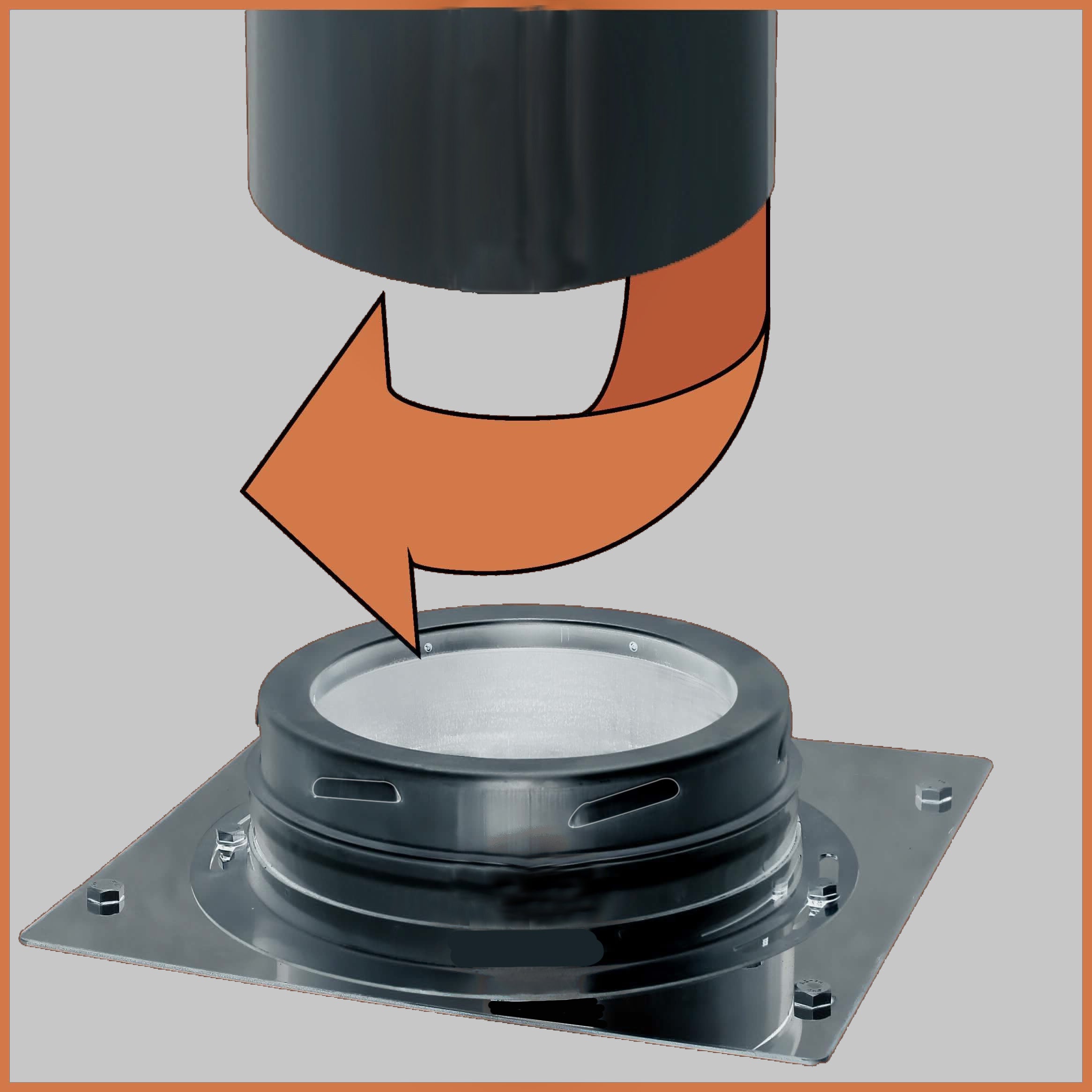 TWIST-LOCK DUBBELWANDIG SET 4 LAGE DOORVOER