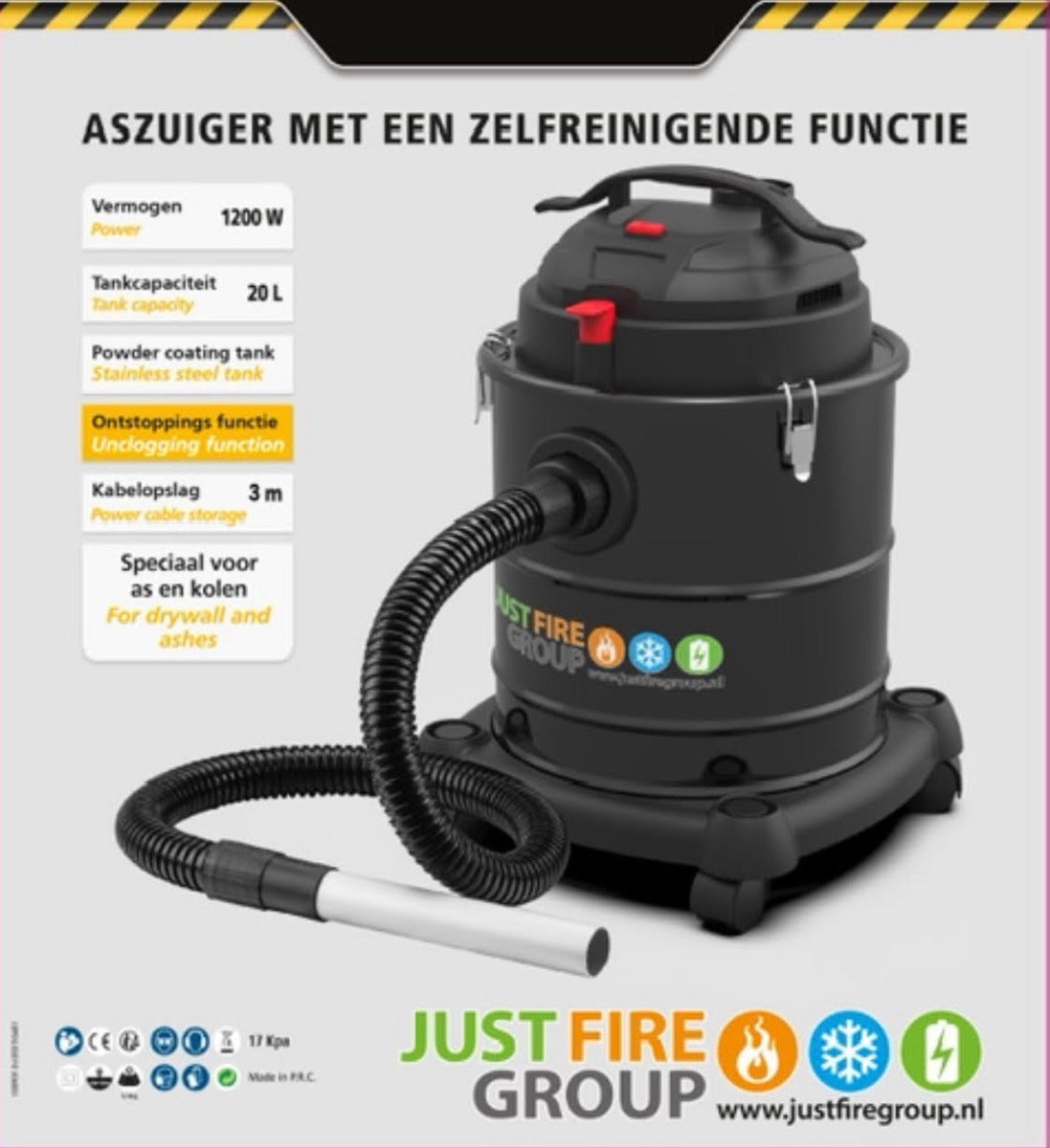 ASZUIGER SELF-CLEANING 1200W