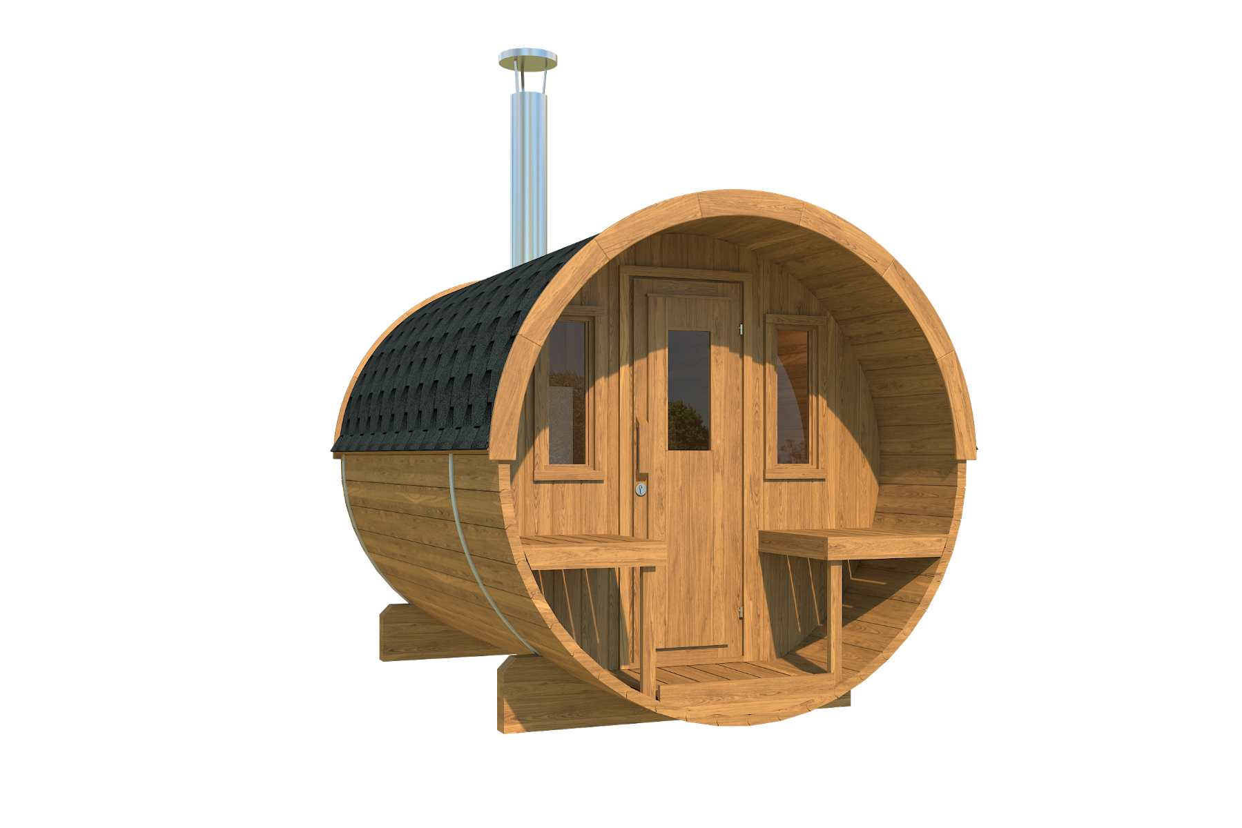 Uppsala Big Buiten Sauna - 226CM