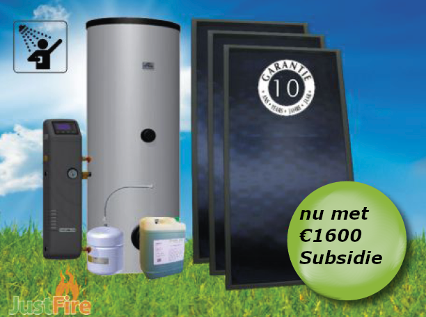 Zonneboiler 300 liter met 3 Solmax zonnecollectoren -KA16810 300-3F MS