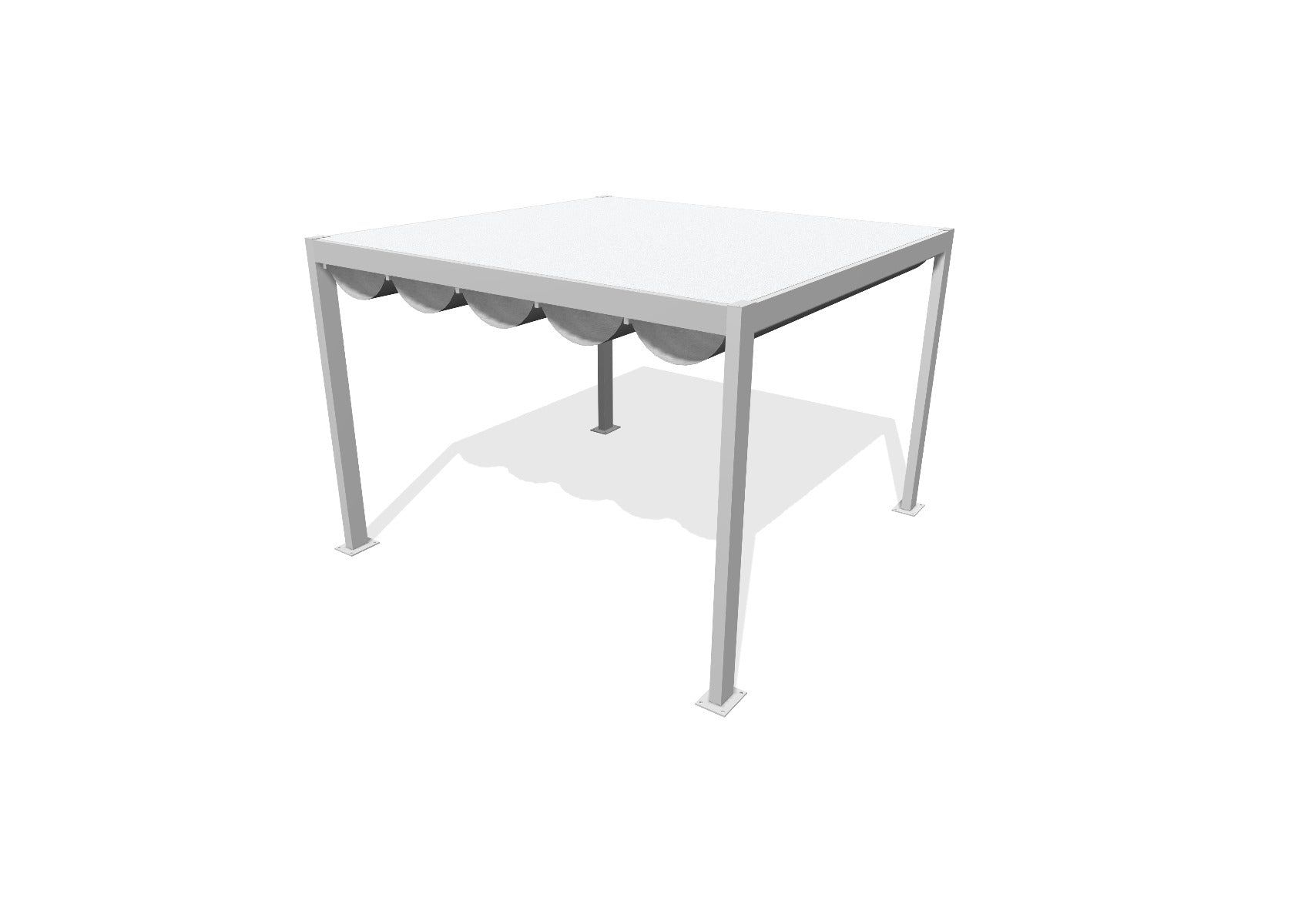 AQUAVIA-65845W-PERGOLA WHITE 3X3X2.43 CANVAS