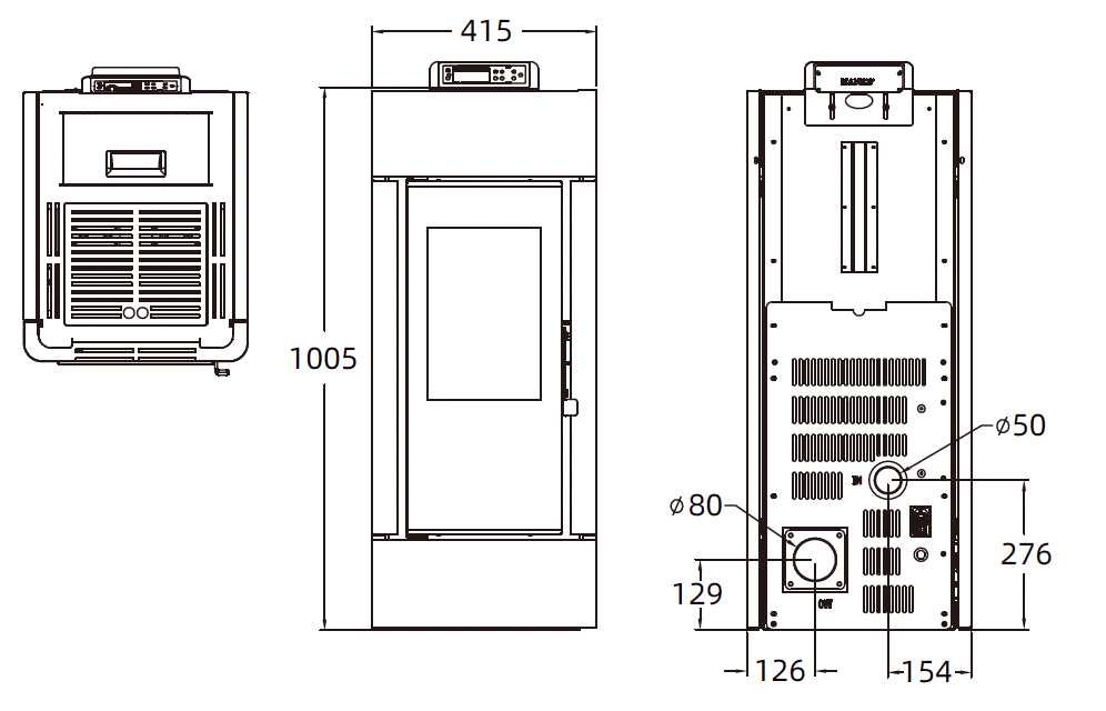 PELLET STOVE NB-PG12 12KW