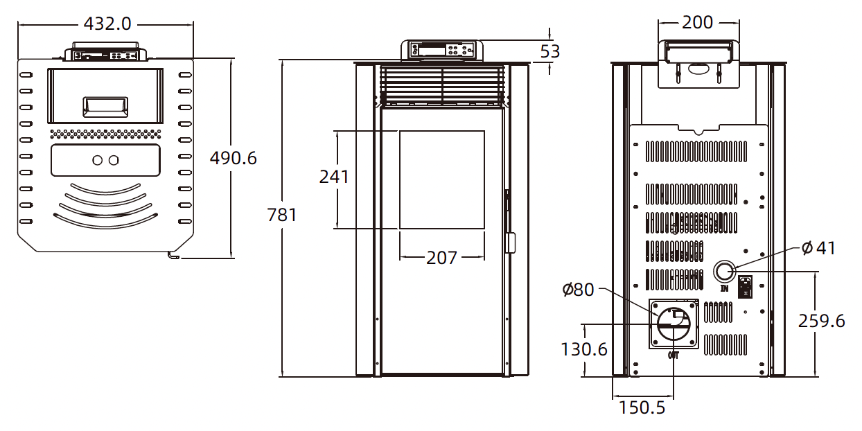 PELLET STOVE NB-PM 7KW