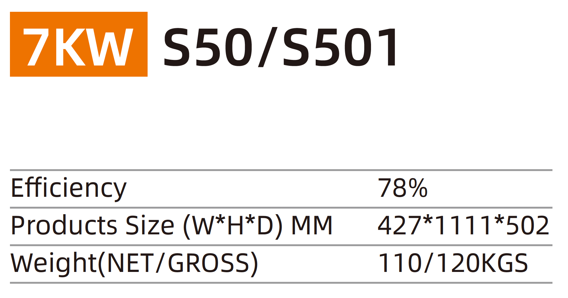 WOOD STOVE S50 7KW