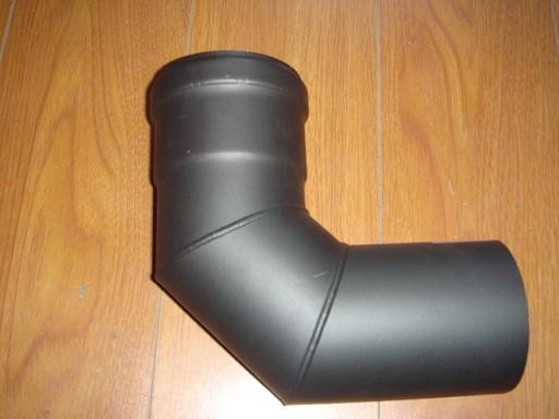 80mm ZWARTE PIJP 90 GRADEN