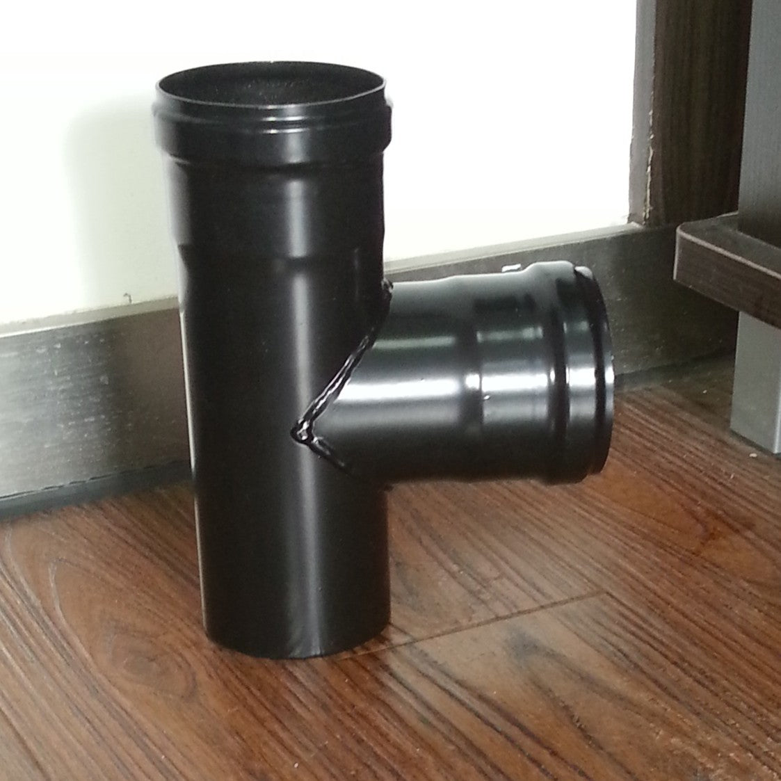 80mm ZWARTE PIJP T-STUK