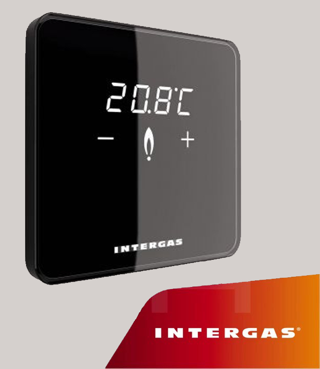 INTERGAS COMFORT TOUCH ZWART (incl inleren)
