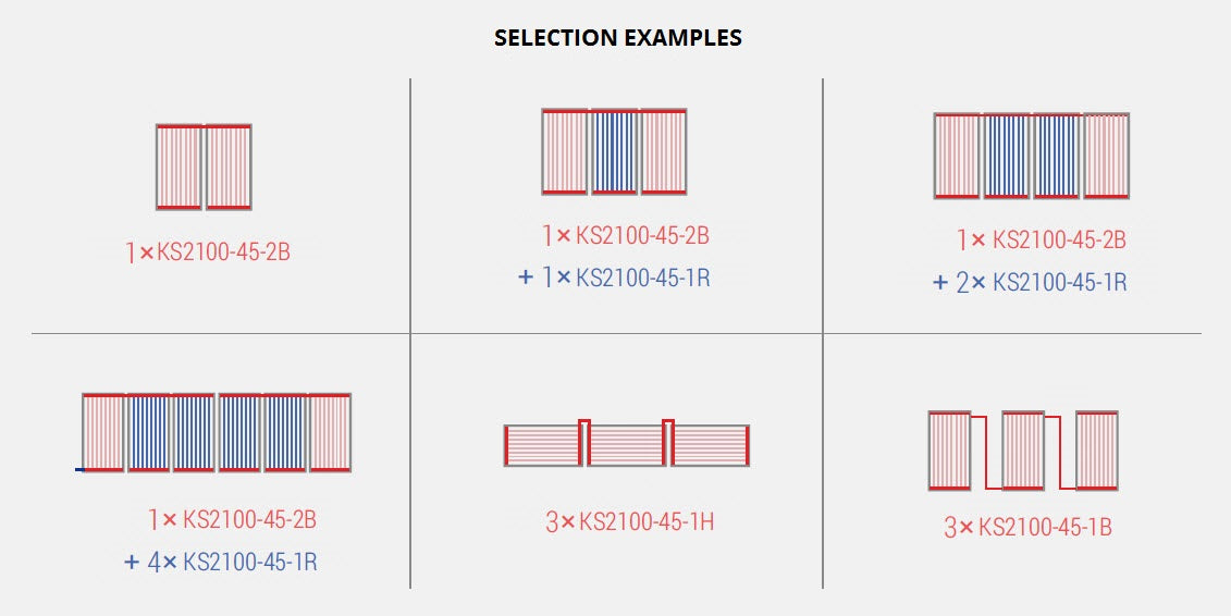 PLATDAKSET HORIZONTAAL (KS2100-45-1H)