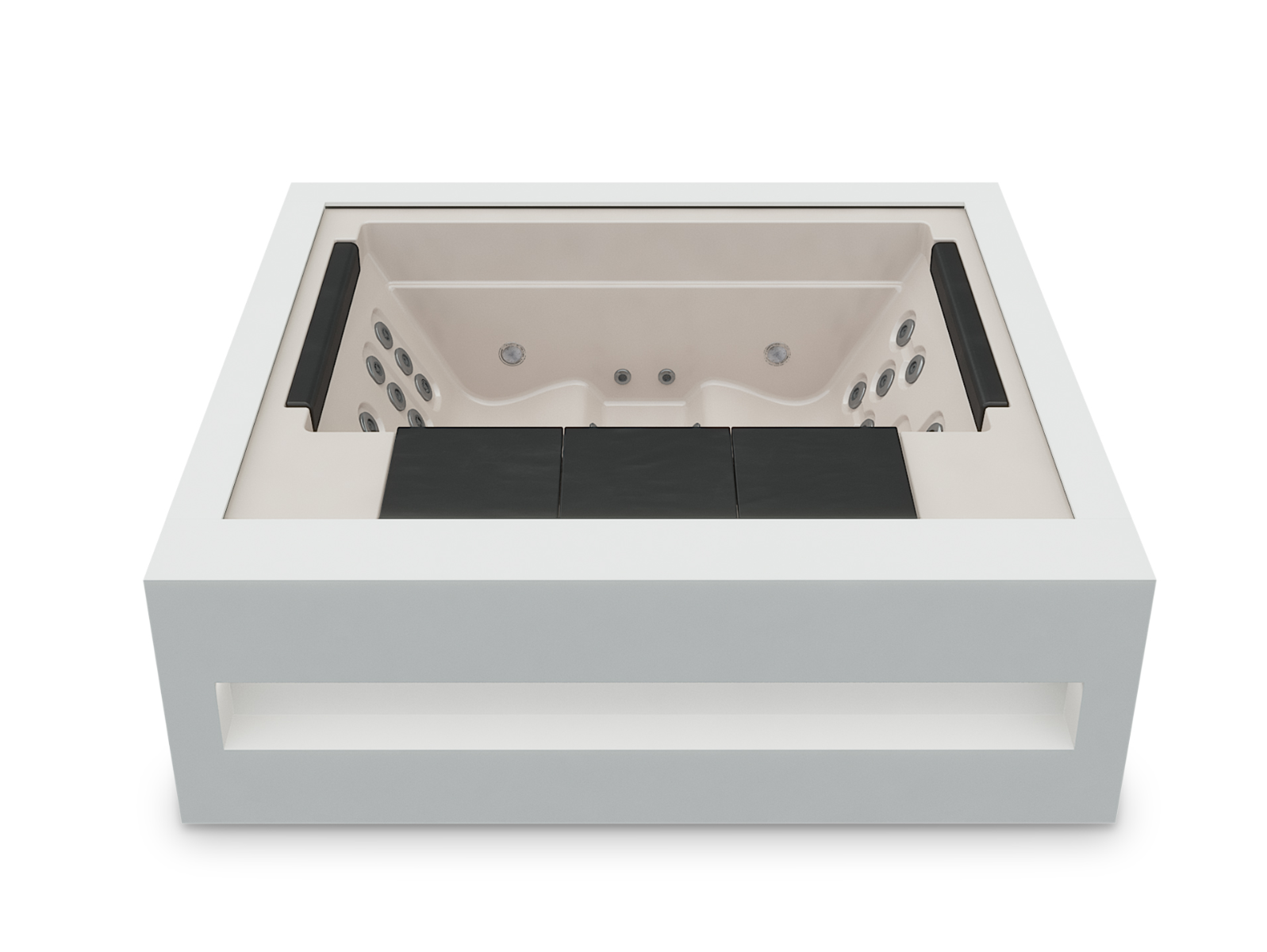 Home Spa-Alba-White Solid Surface