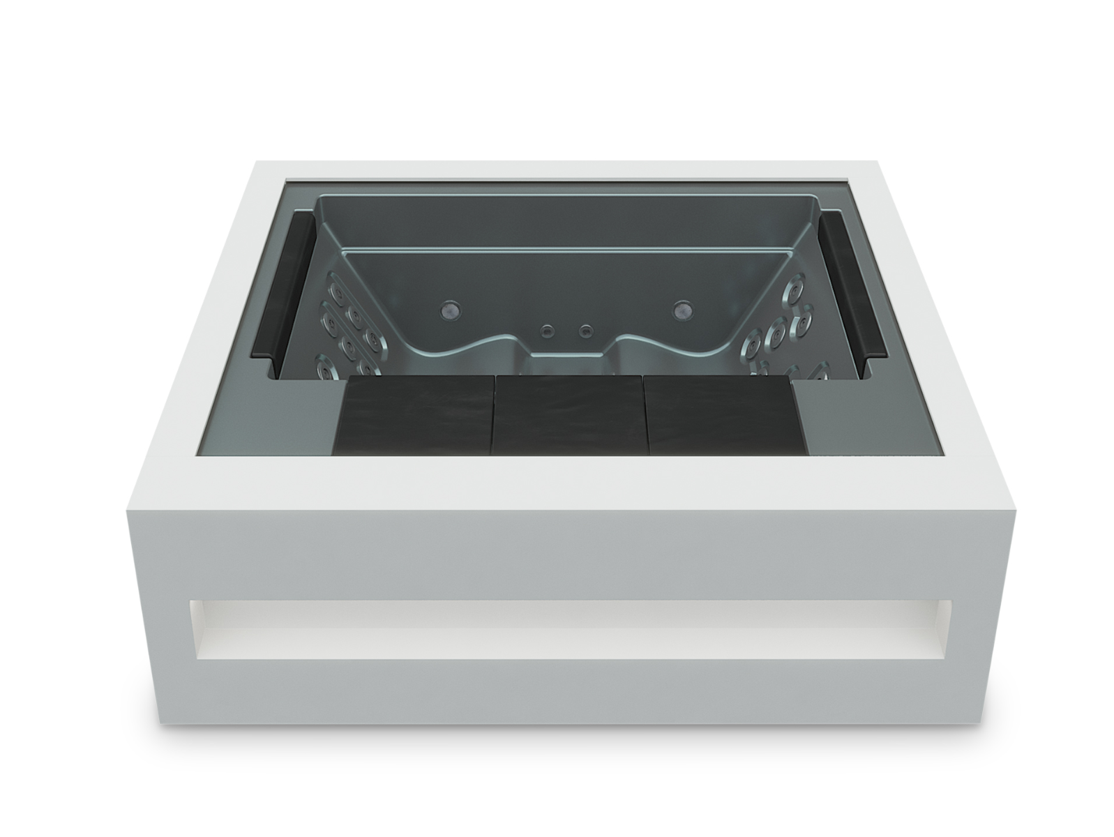 Home Spa-Silver-White Solid Surface