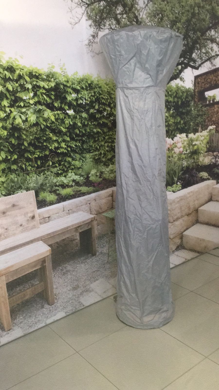 HOES / COVER LOUNGE HEATER 2.10m zwart