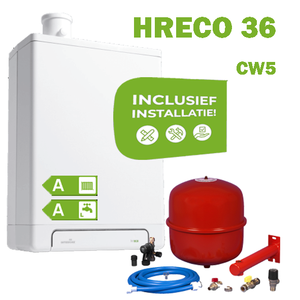 INTERGAS HRECO36 (CW5) volledig geinstalleerd