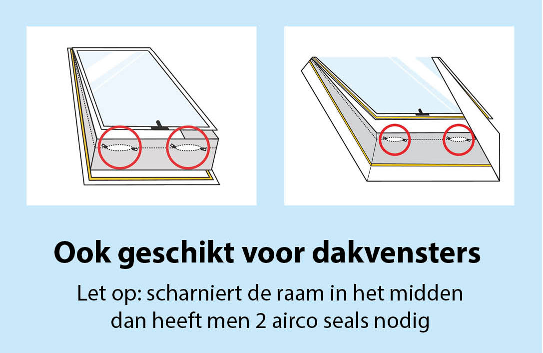 Raamafdichting (raam/deur t.b.v mobiele airco)