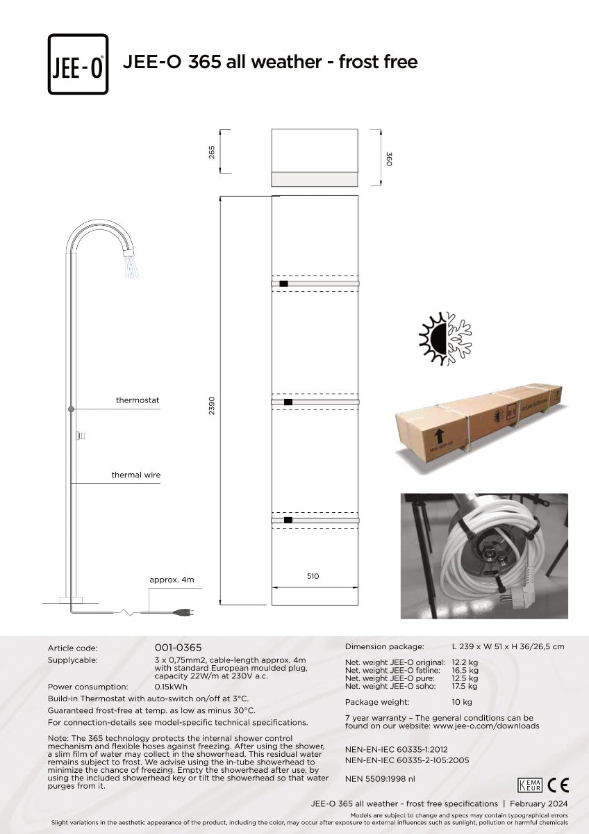 JEE-O 365 optie (vorstvrij module)